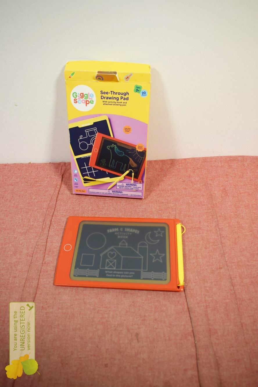 Gigglescape See Through Drawing Pad- Red #